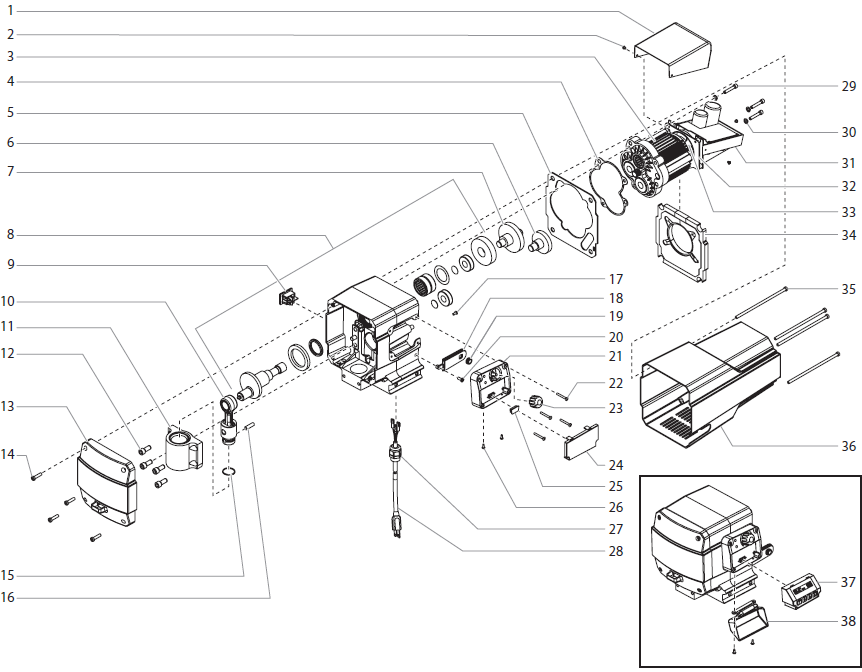 PowrTex 1200SF Drive Assembly